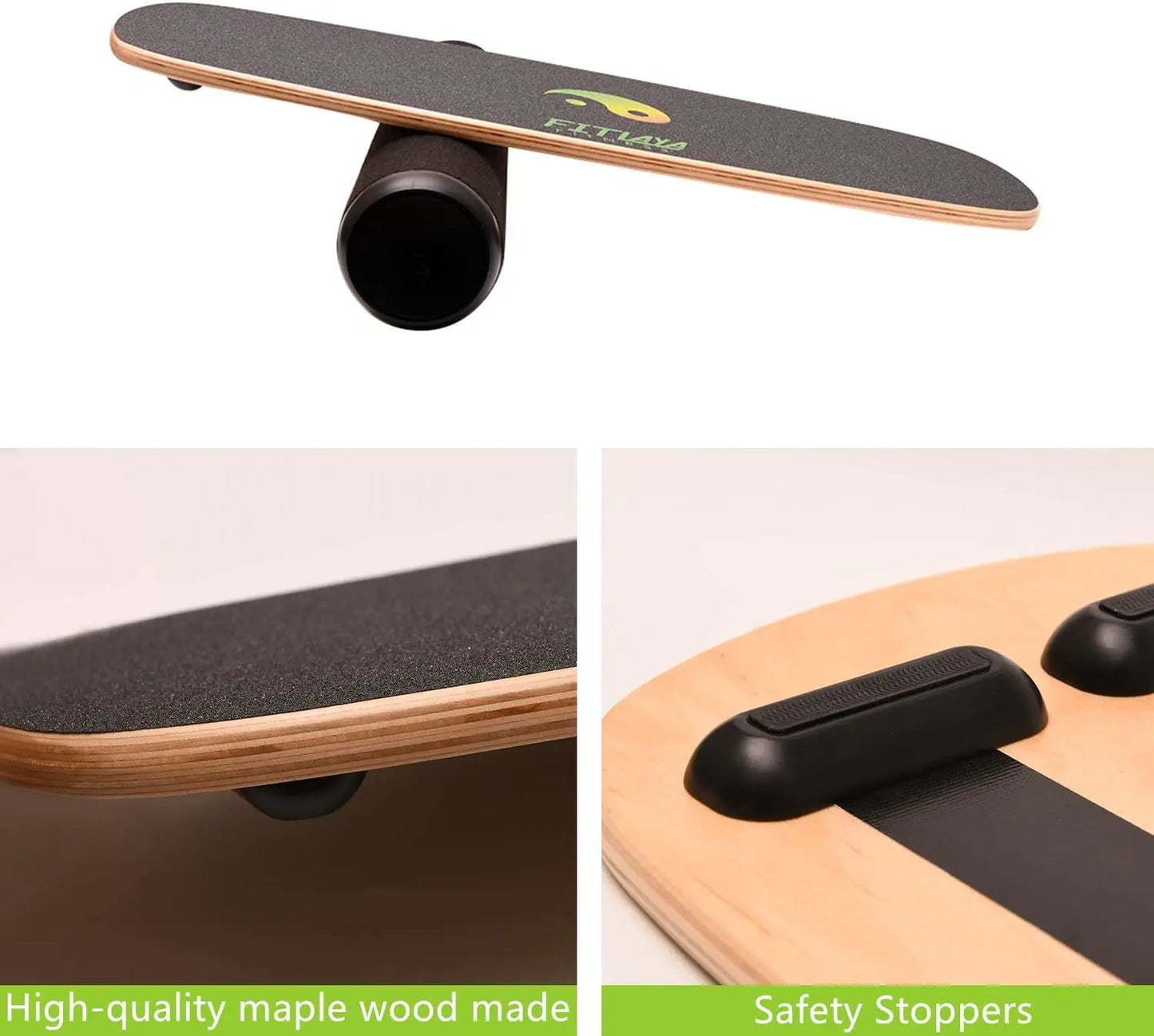 Balance Board Trainer Wooden Training Equipment for FitnWorkout, Hockey‎, Skateboarding, Surfing and Snowboarding