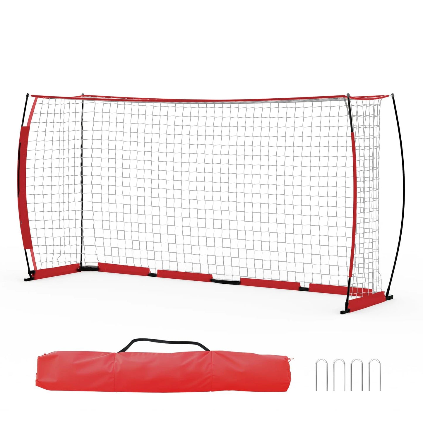 HiMISS Backyard Foldable Metal Frame Soccer Goal With Bag
