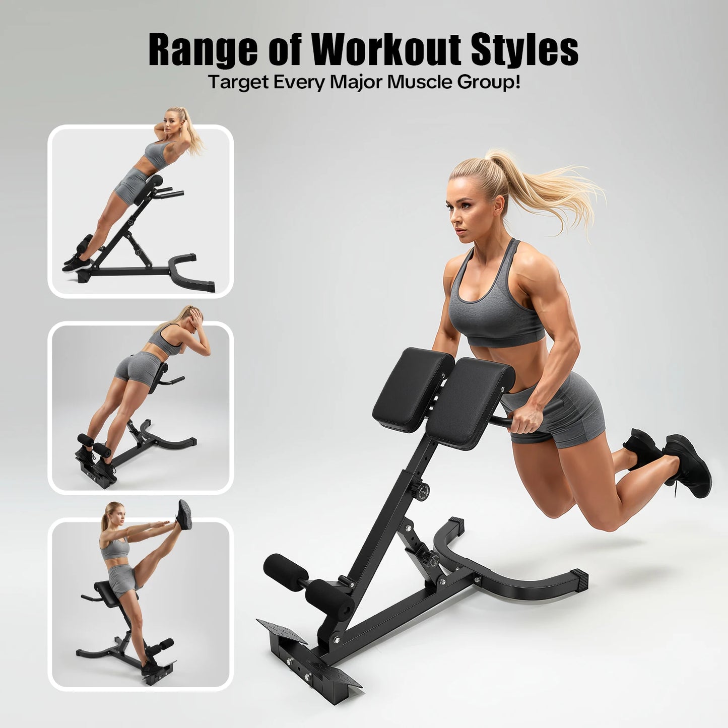 All-In-One Home Gym Bench With Back Extension And Ab Sit-Ups
