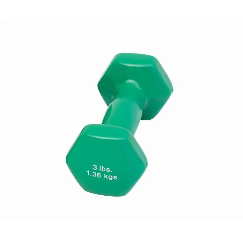 Vinyl Coated Iron Dumbbell For Strength Training Home Gym Use