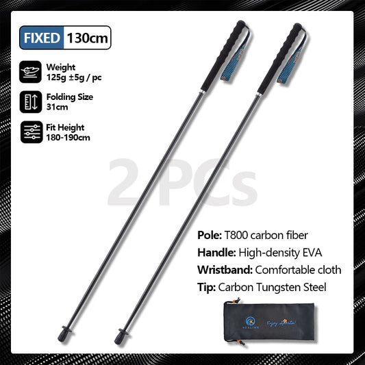 Okhealing Lightweight Telescopic Carbon Fiber Trekking And Hiking Poles