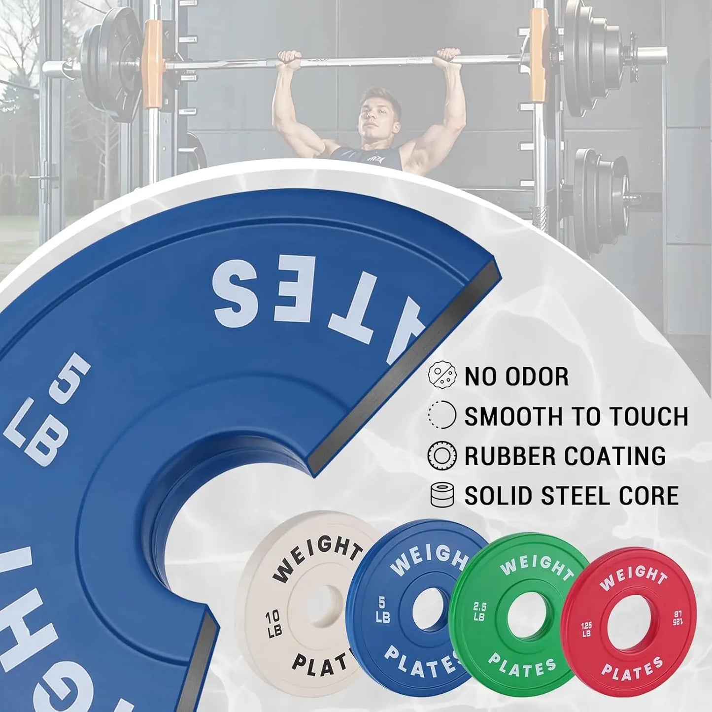 TWISTER.CK Rubber Bumper Weight Plates Set For Barbell Training