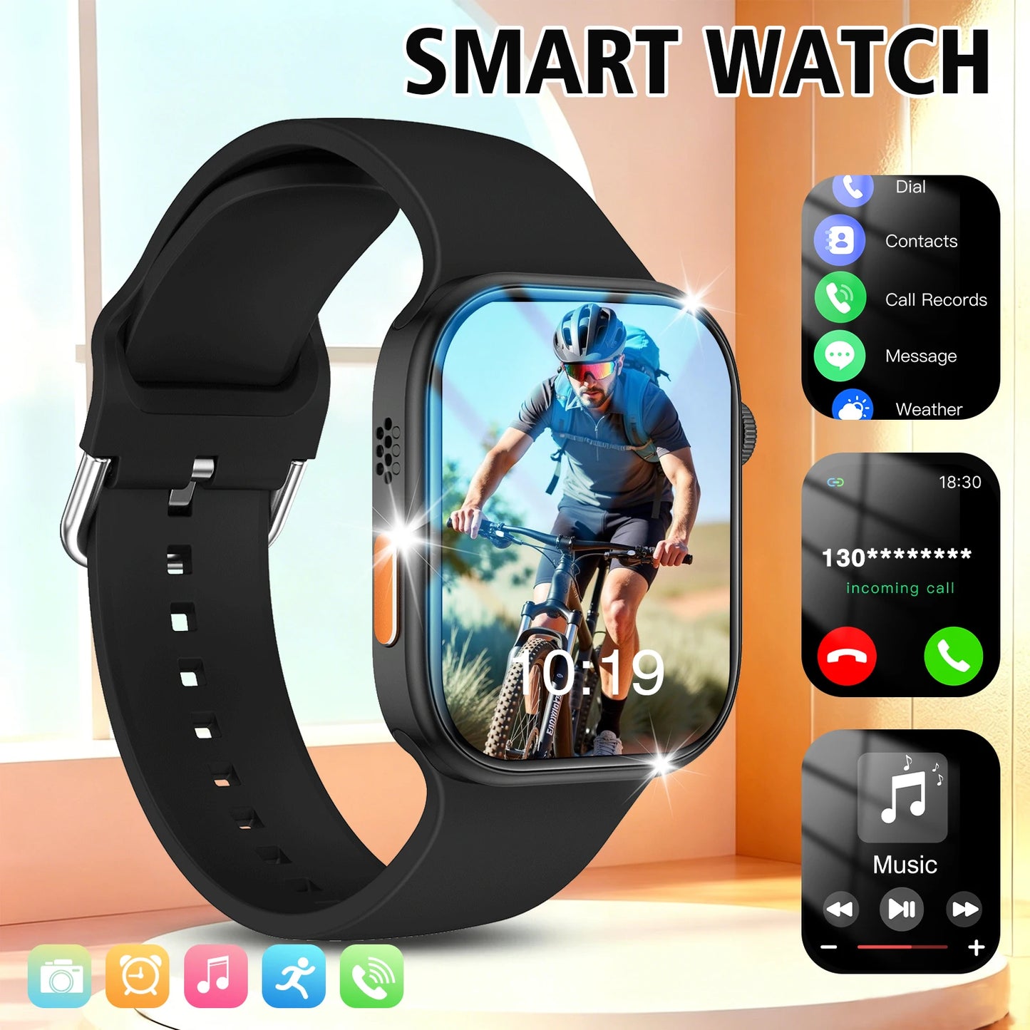 Odelettevcy Smartwatch Wireless Calling And Message Reminders
