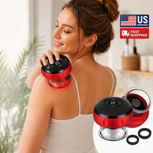 Agdoad Electric Cupping Massager With Red Light And Heat