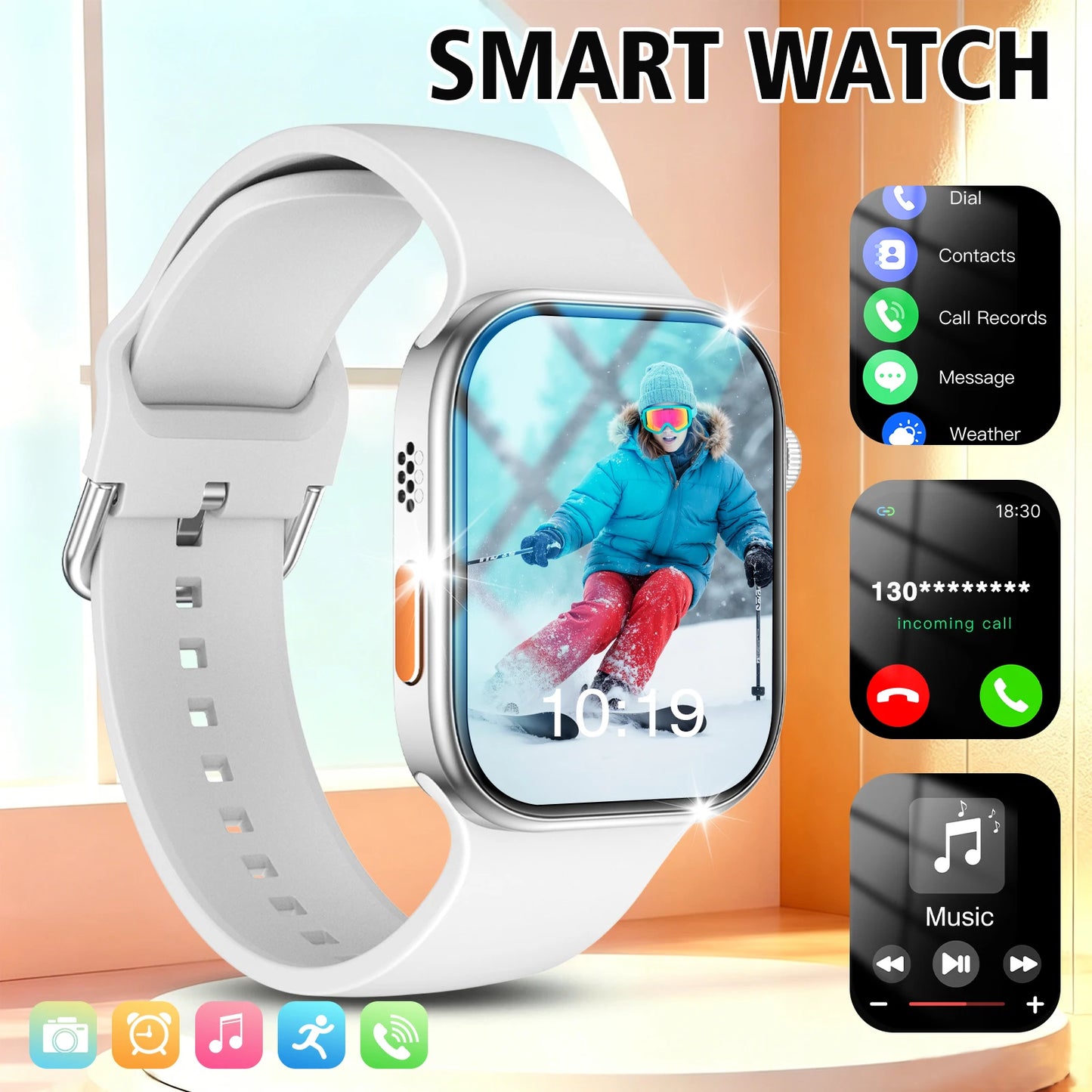 Odelettevcy Smartwatch Wireless Calling And Message Reminders