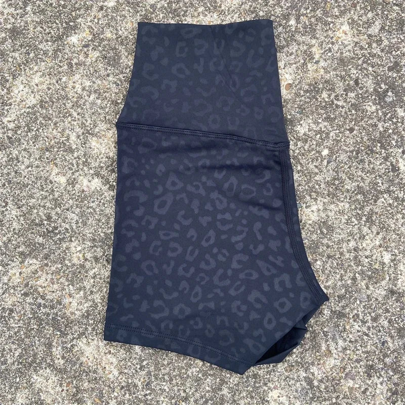 Solid Color Women Fitness Sport Shorts High Waist Athletic Yoga Short Leg Cycling Comprehensive Training Jogging Squat