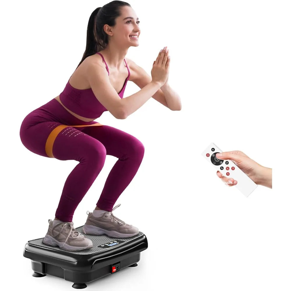 TISSCARE Vibration Plate Exercise Machine Mini Vibrating Plates for Lymphatic Drainage and Weight Loss