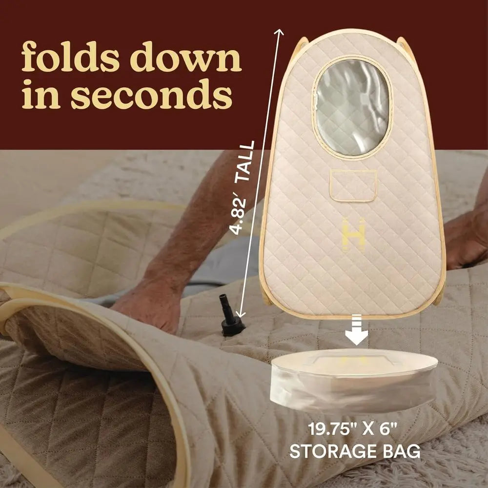 Portable Collapsible Steam Sauna For Stress Relief And Muscle Relaxation