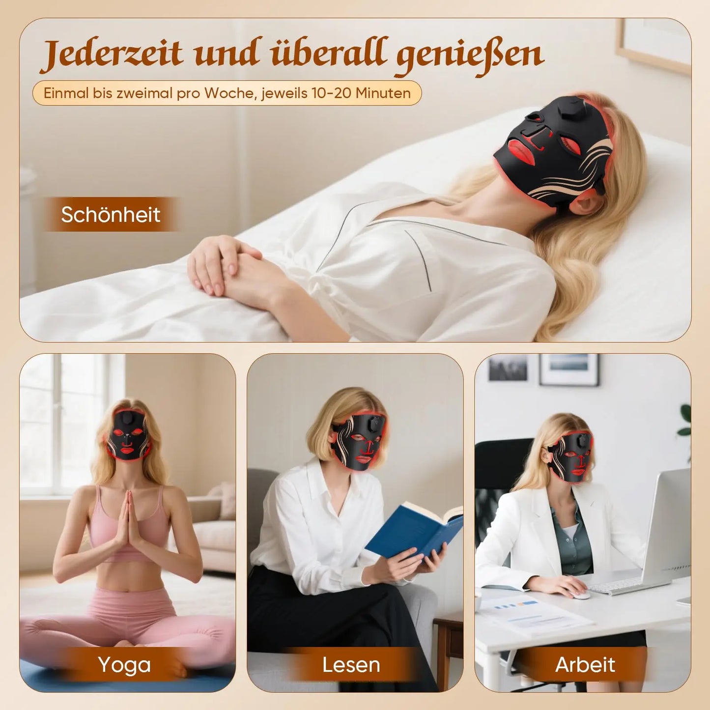 Red Blue Light LED Facial Mask 7 Colors Photon Skin Therapy Mask Anti Aging Fade Spots Remove Acne Wrinkle Reduction Brighten
