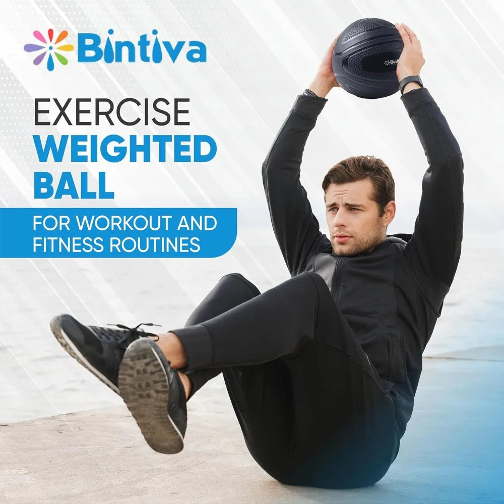 Bintiva Non Bounce Slam Ball For Strength Training And Fitness