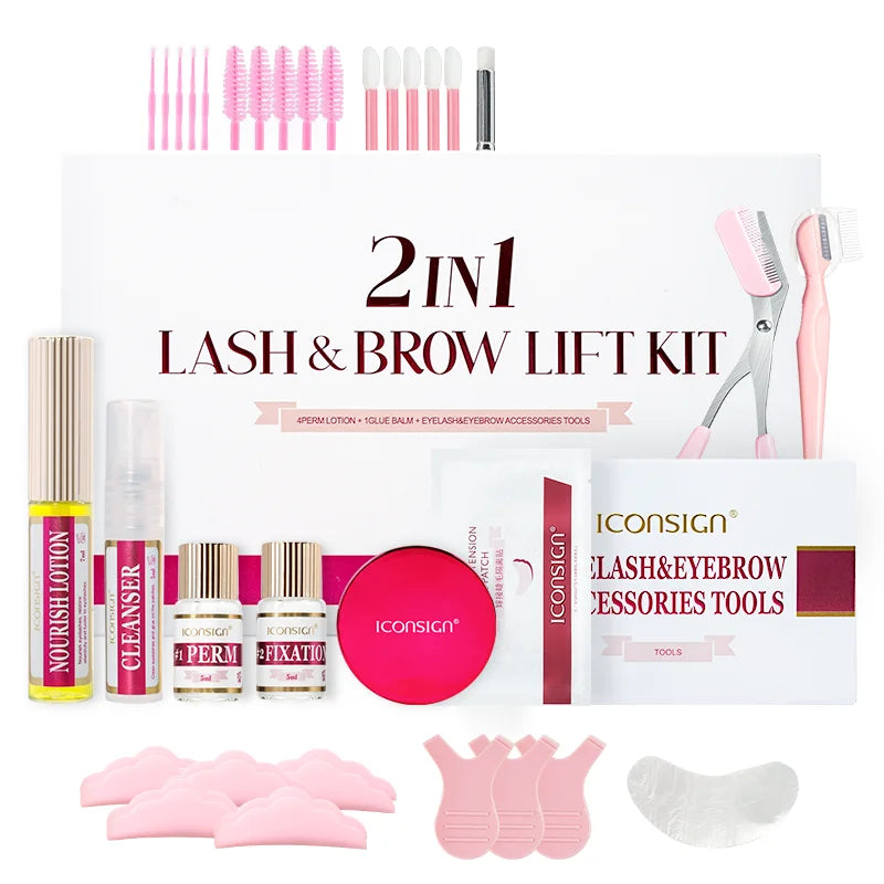 ICONSIGN 2-In-1 Lash And Brow Lifting Kit For Professional Results