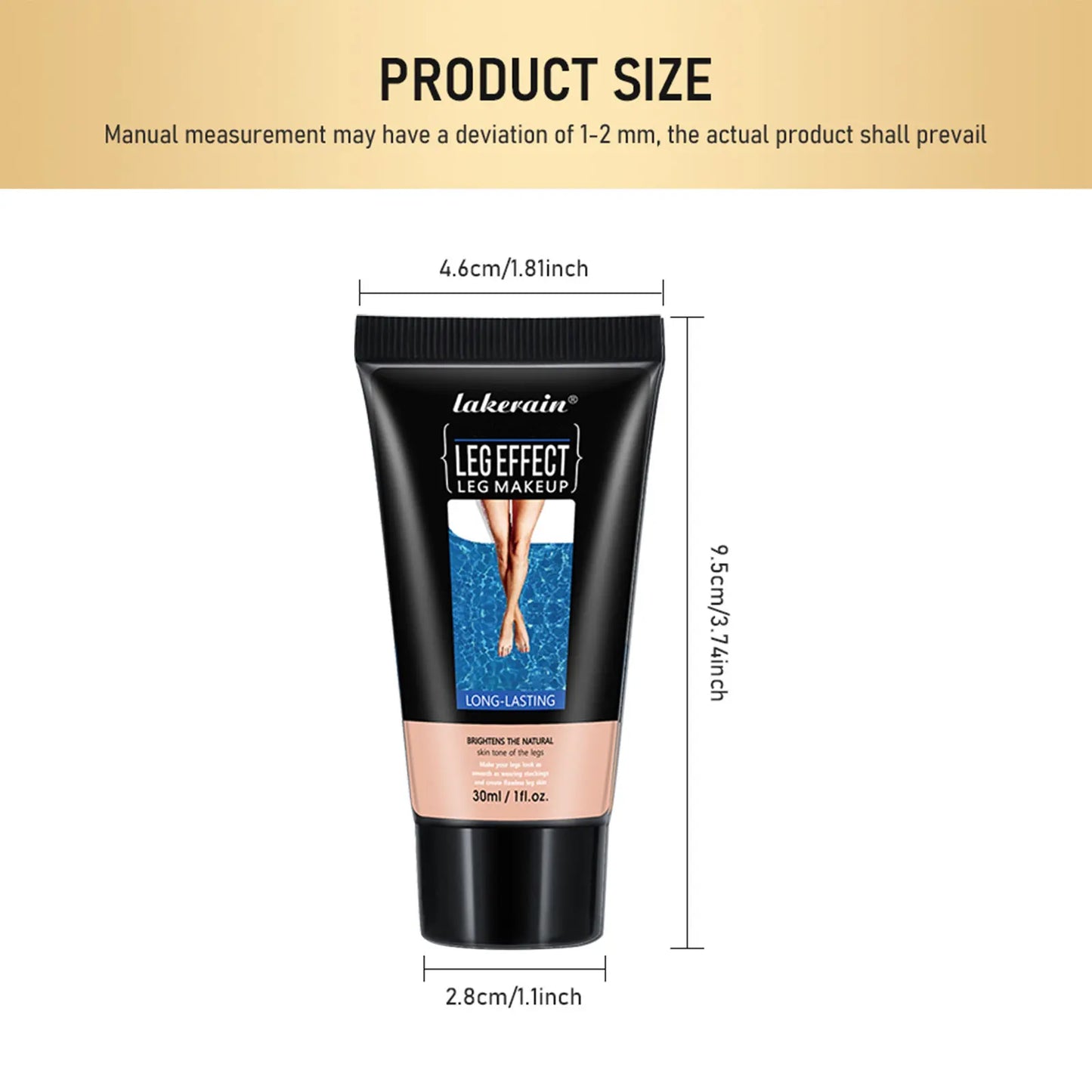 Lakerain Fake Tan Cream Leg Makeup Tanning Lotion Even Skin