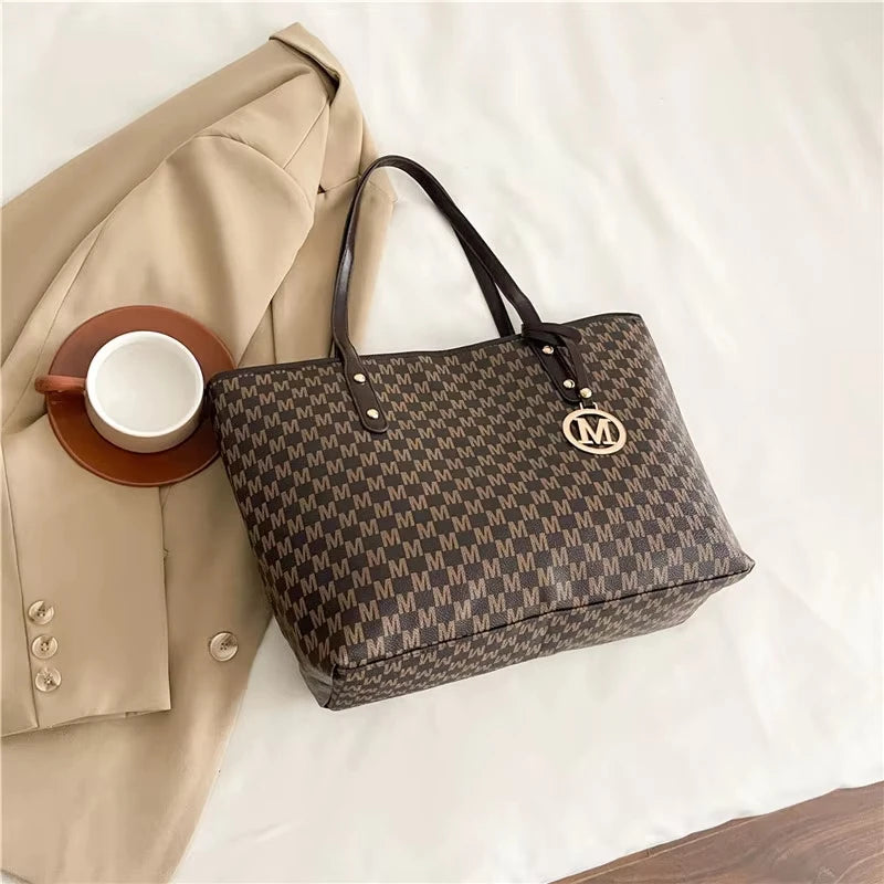 Stylish Women Fabric Tote Handbag With Adjustable Strap
