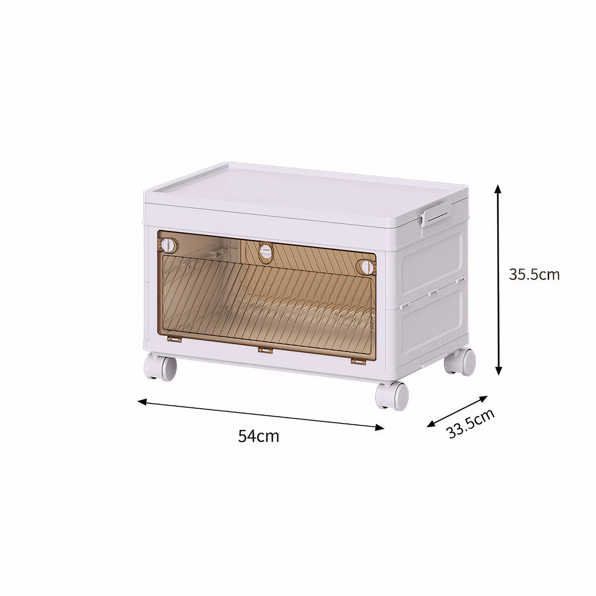 1/2/3/4/5 Layer Folding Storage Cabinet Storages Cabinet Waterproof Dustproof With Swivel Wheel Kitchen Bedroom Living Room