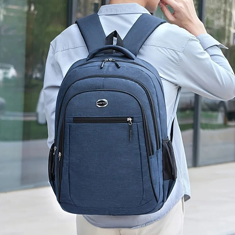 Unisex Wear-Resistant Laptop Backpack With Multi-Pocket Design