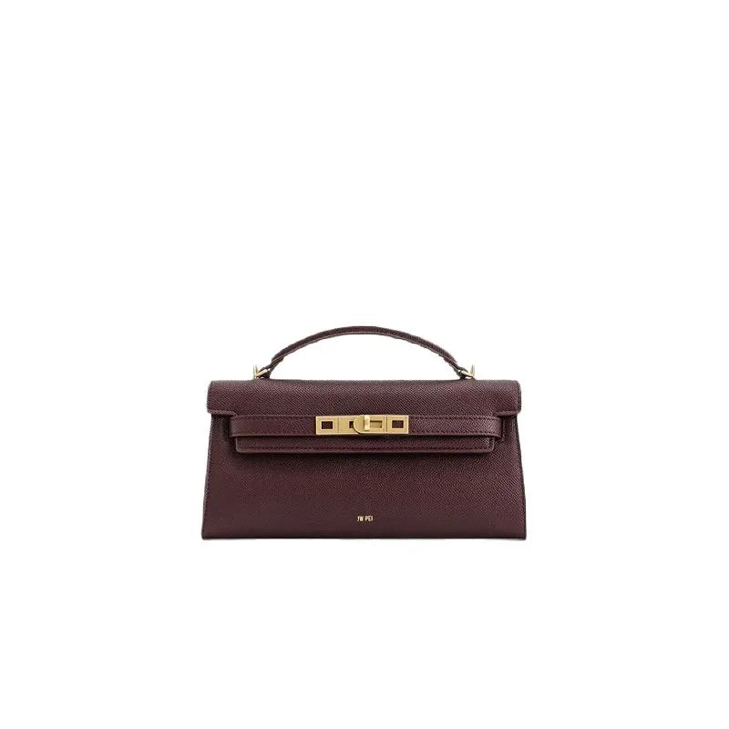 JW PEI Noor Mini Leather Top Handle Handbag Women's Crocodile Embossed Crossbody Purse Elegant Luxury Style Satchel Shoulder Bag