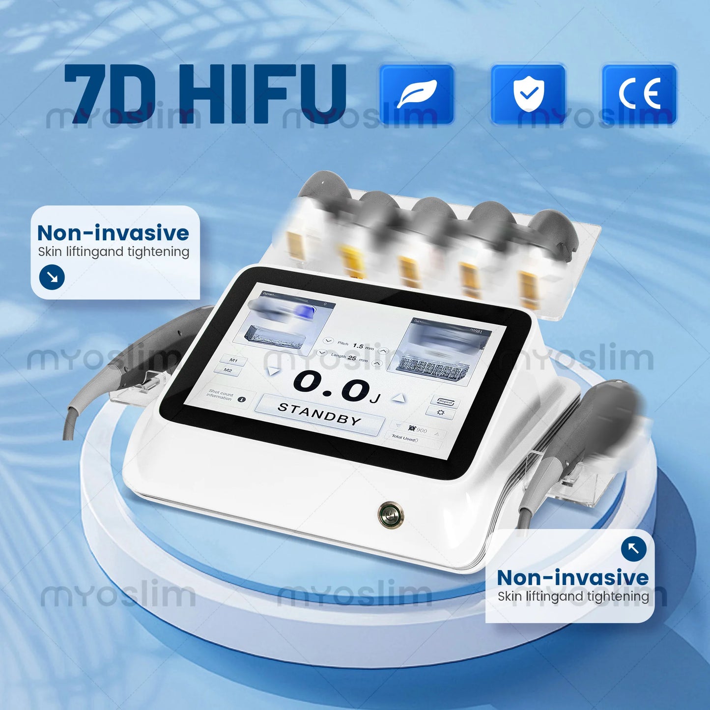 MYOSLIM 7D HIFU Professional Skin Tightening Machine For Face And Body