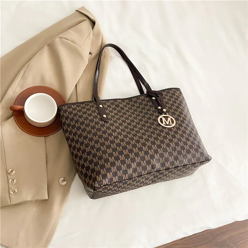 Stylish Women Fabric Tote Handbag With Adjustable Strap