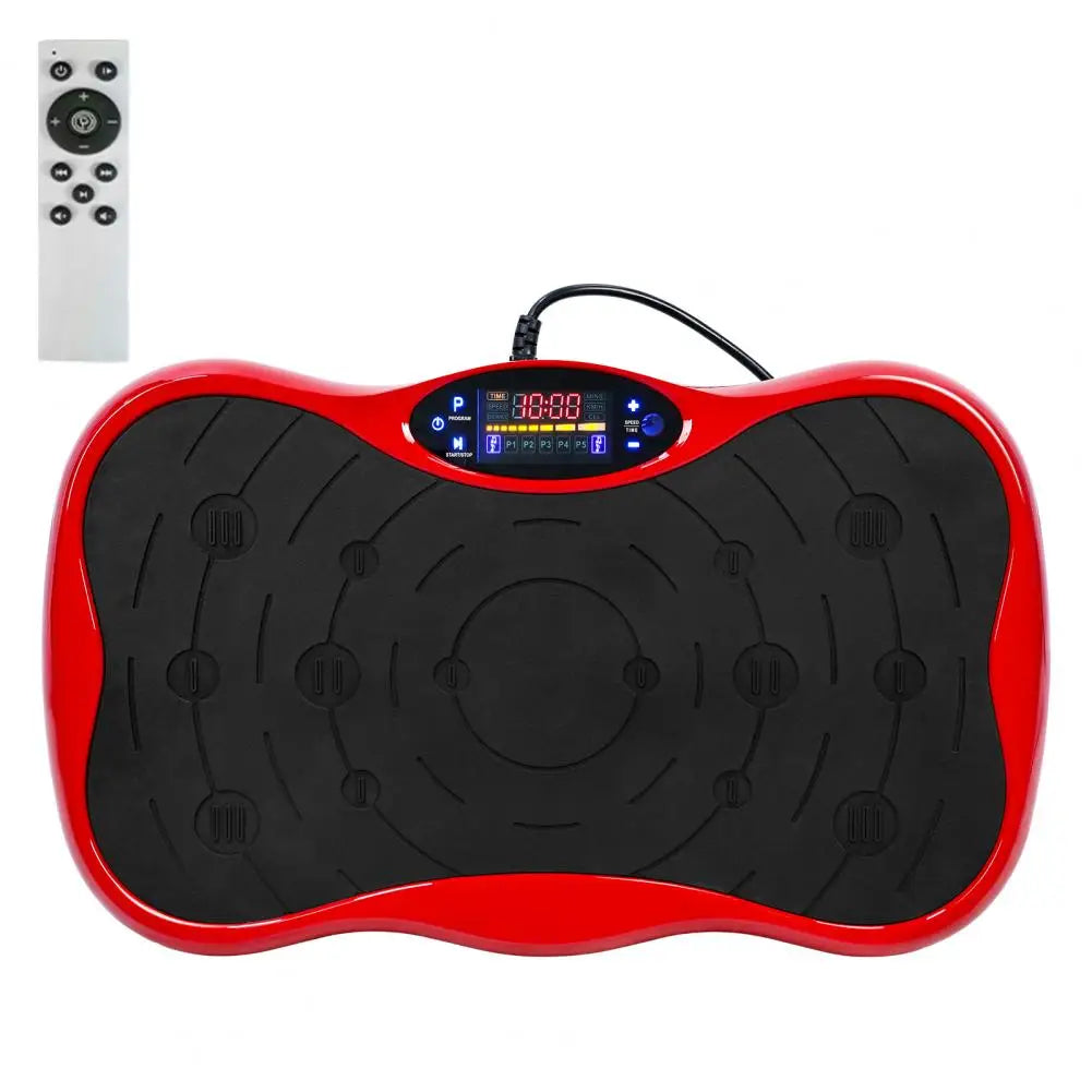 Vibration Plate Exercise Machine Whole Body with Resistant Band Weight Loss Shaping Toning Home Gym Equipment