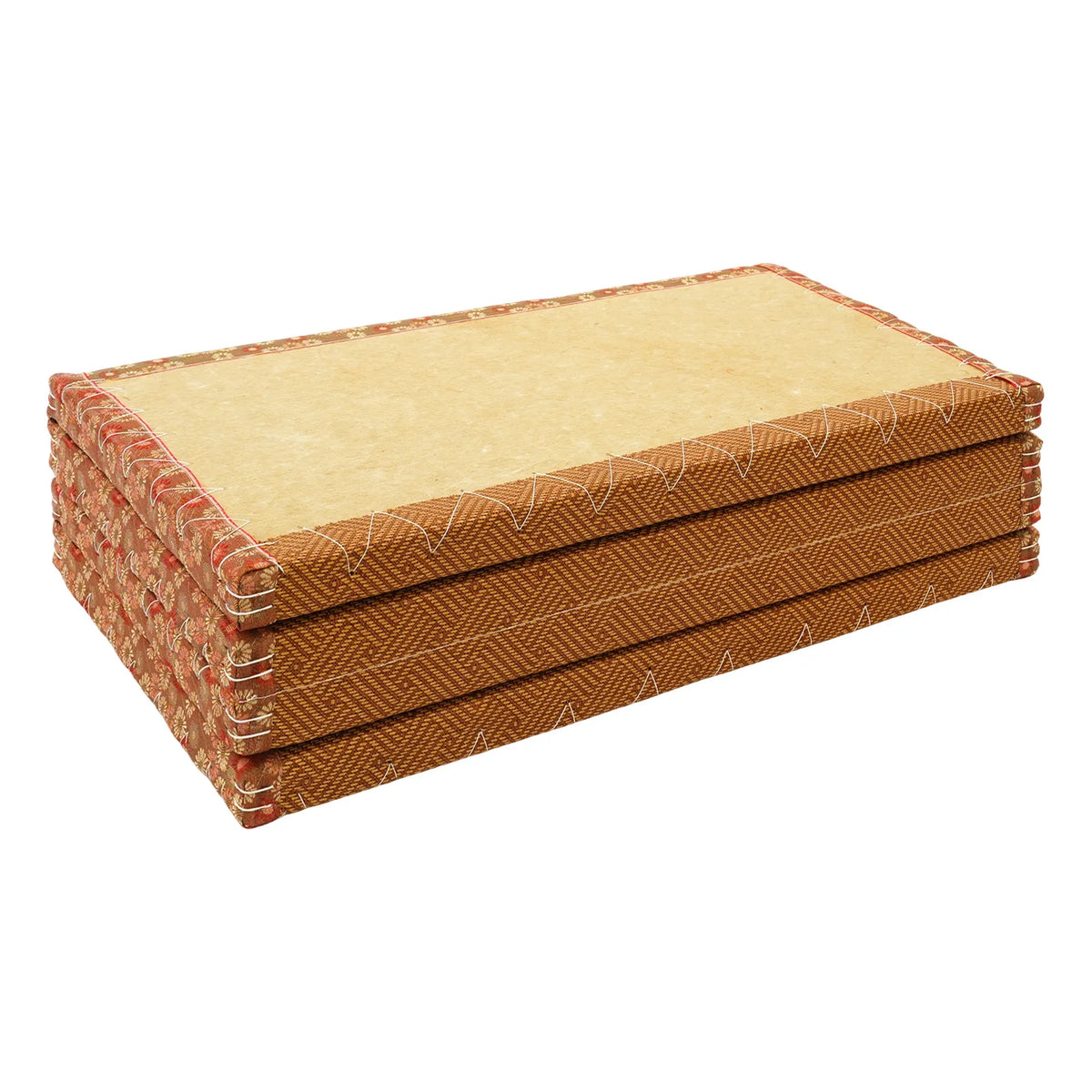 Artificial Rattan Foldable Floor Mattress For Meditation And Living