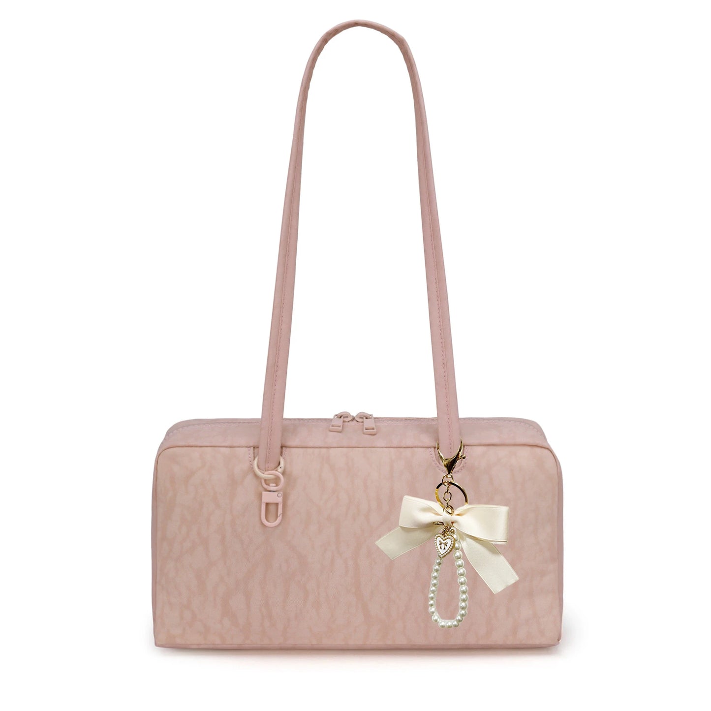 Women's Nylon Slouchy Tote Bag With Zipper Closure