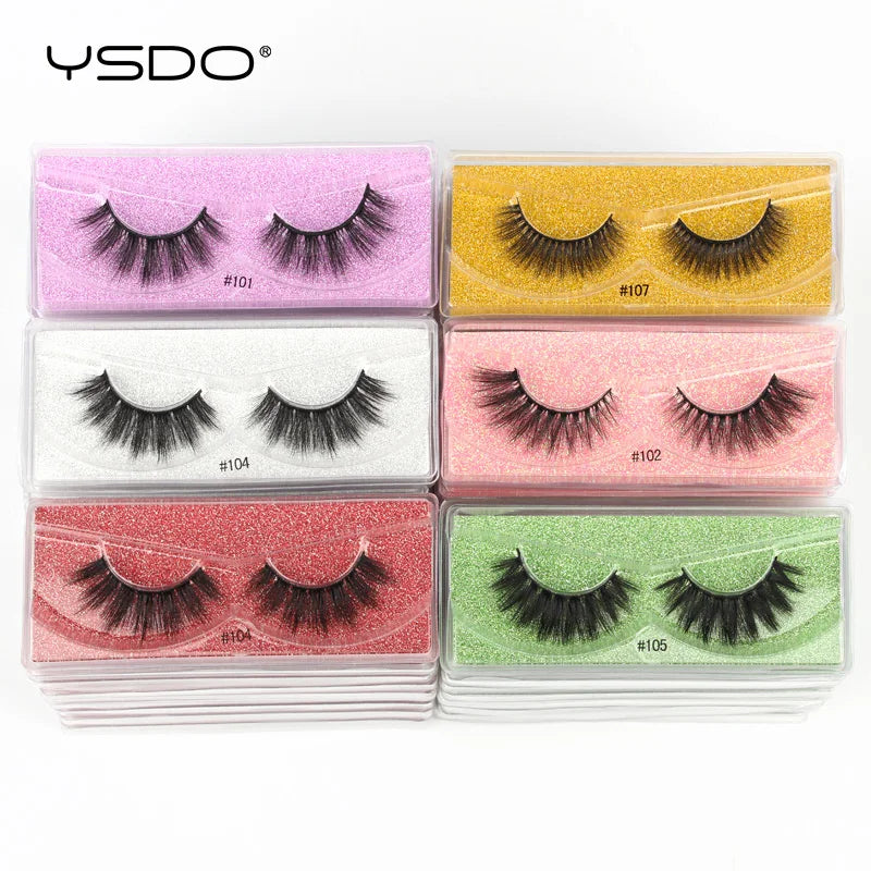 Wholesale 3D Mink Lashes Eyelashes 10/50/100 PCS Natural Soft Eyelash Extension Maquiagem False Cilios Makeup Faux Cils In Bulk