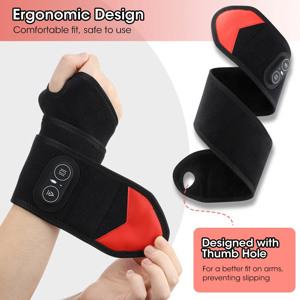 Hailicare Infrared Heated Wrist And Hand Massager With Vibration