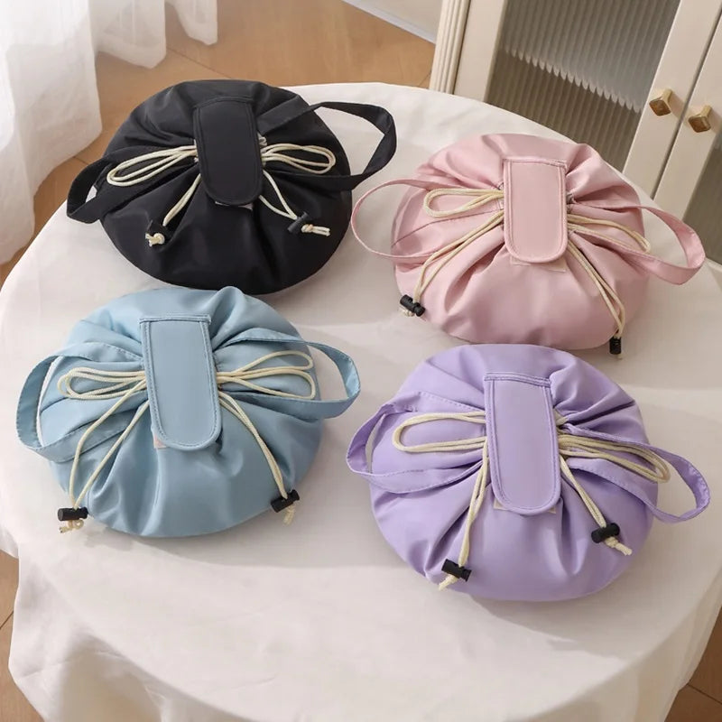 Minimalist Drawstring Cosmetic Bag Travel Essentials
