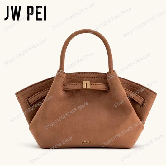 JW PEI Hana Pebbled Leather Crossbody Top Handle Handbag