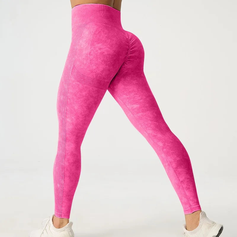Women Seamless High Waist Yoga Leggings Tummy Control Breathable
