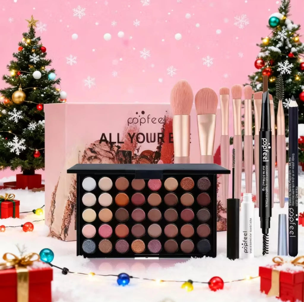 All In One Full Face Makeup Kit With Brush Mascara