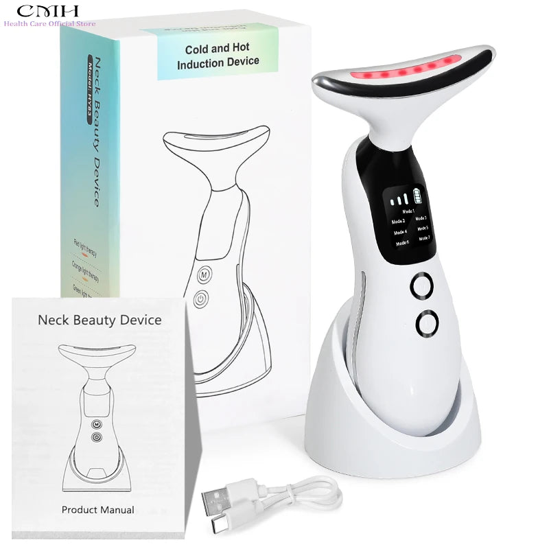 CMH Neck Beauty Device 7 Modes LED Therapy Microcurrent
