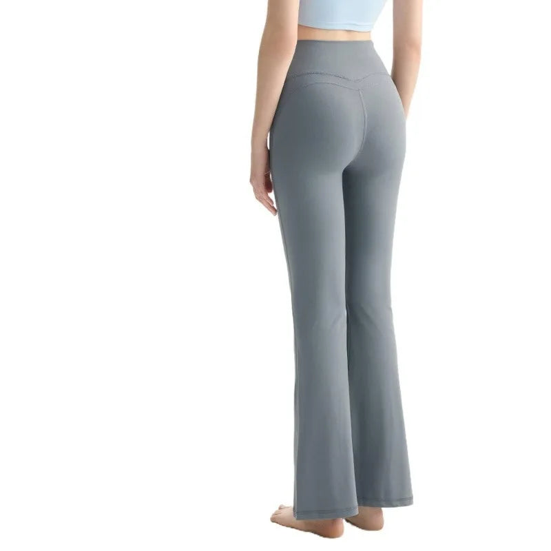 Flared Leggings Women's High Waist Yoga Pants Breathable Quick Dry