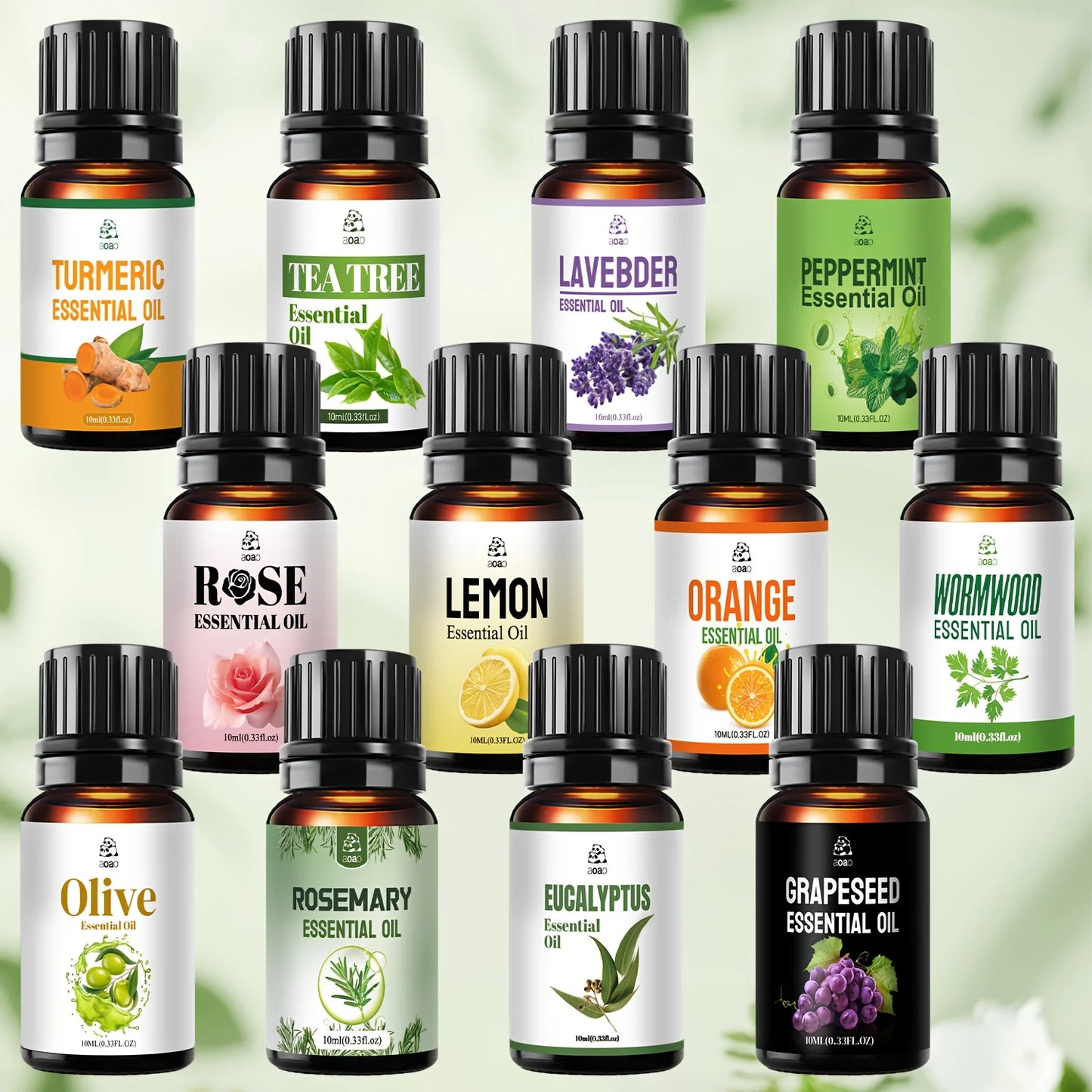 Aoao 12 Piece Skin Care Essential Oil Set For Facial
