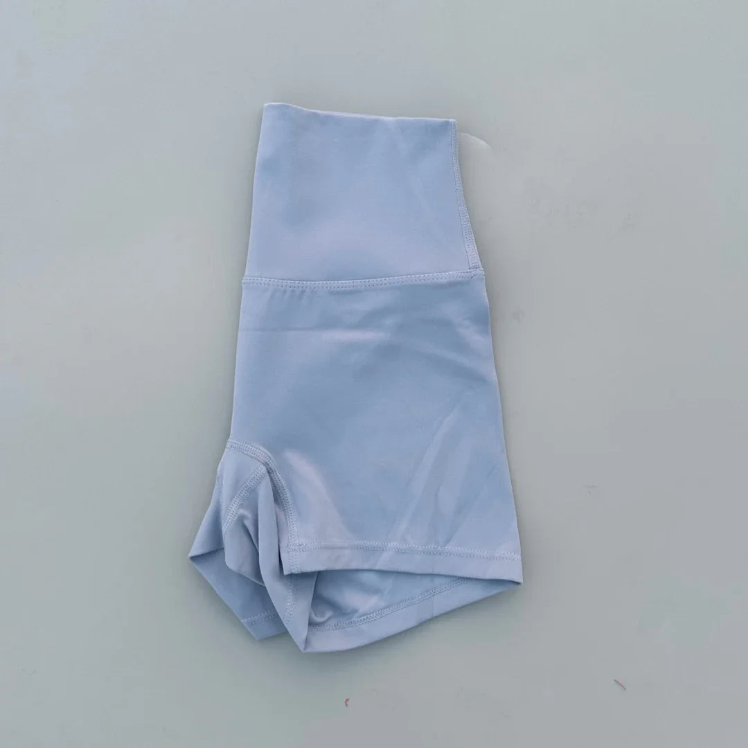 Solid Color Women Fitness Sport Shorts High Waist Athletic Yoga Short Leg Cycling Comprehensive Training Jogging Squat