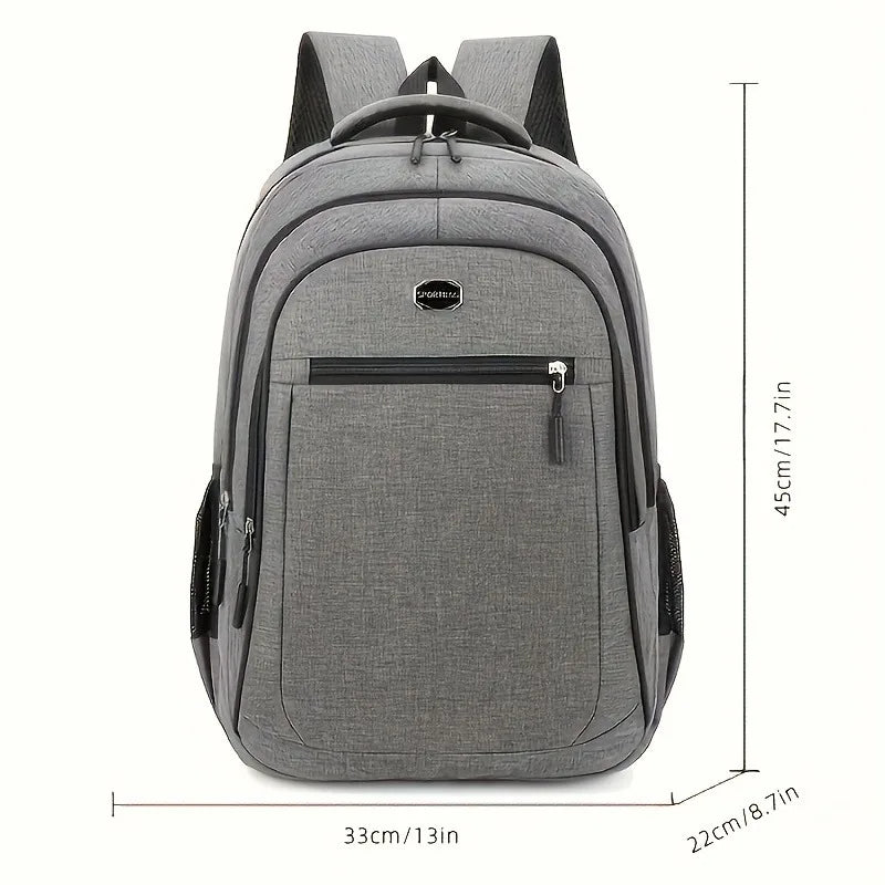 Unisex Wear-Resistant Laptop Backpack With Multi-Pocket Design