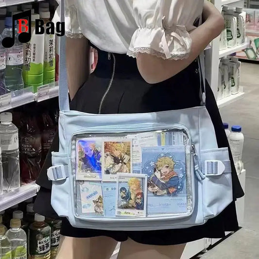 Japanese One shoulder large capacity female Ita Bags Y2K Spice Girl Uniform bag Comic Exhibition Goth Lolita Women Computer bag