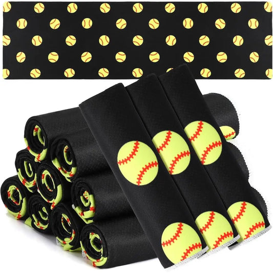 Set of 12 Cooling Towels, 40 x 12, Ideal for Basketball, Baseball, Volleyball, Soccer, and More - Quick Drying Towel for Men and