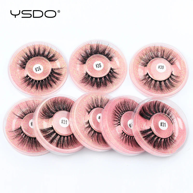 Wholesale 3D Mink Lashes Eyelashes 10/50/100 PCS Natural Soft Eyelash Extension Maquiagem False Cilios Makeup Faux Cils In Bulk