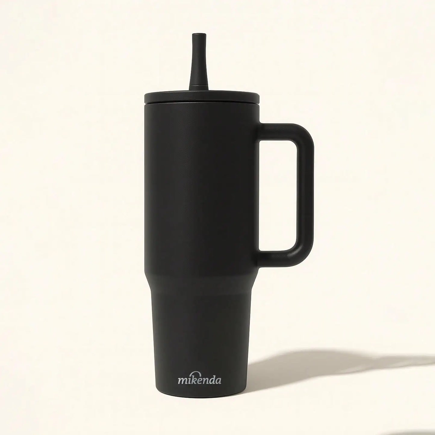 1Pc 40oz Leakproof Multicolor Cups, 304 Stainless Steel Thermal Insulated Coffee Mug With Handle, Travel Tumbler With Straw Lid