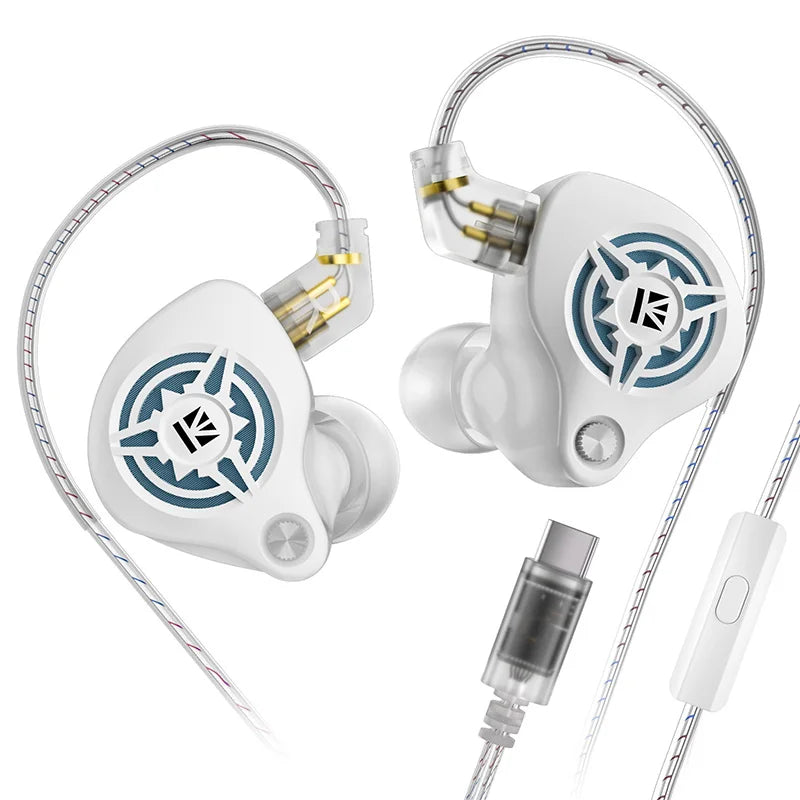 KBEAR BK1 Bang-K Wired IEM Gaming Earphones 10mm PET Dynamic Driver 5N OFC Detachabl Work for Switch PC Mobile FPS Gaming HiFi Music