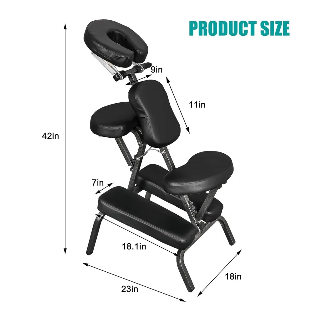Portable Foldable Massage Chair With Thick Sponge Face Cradle