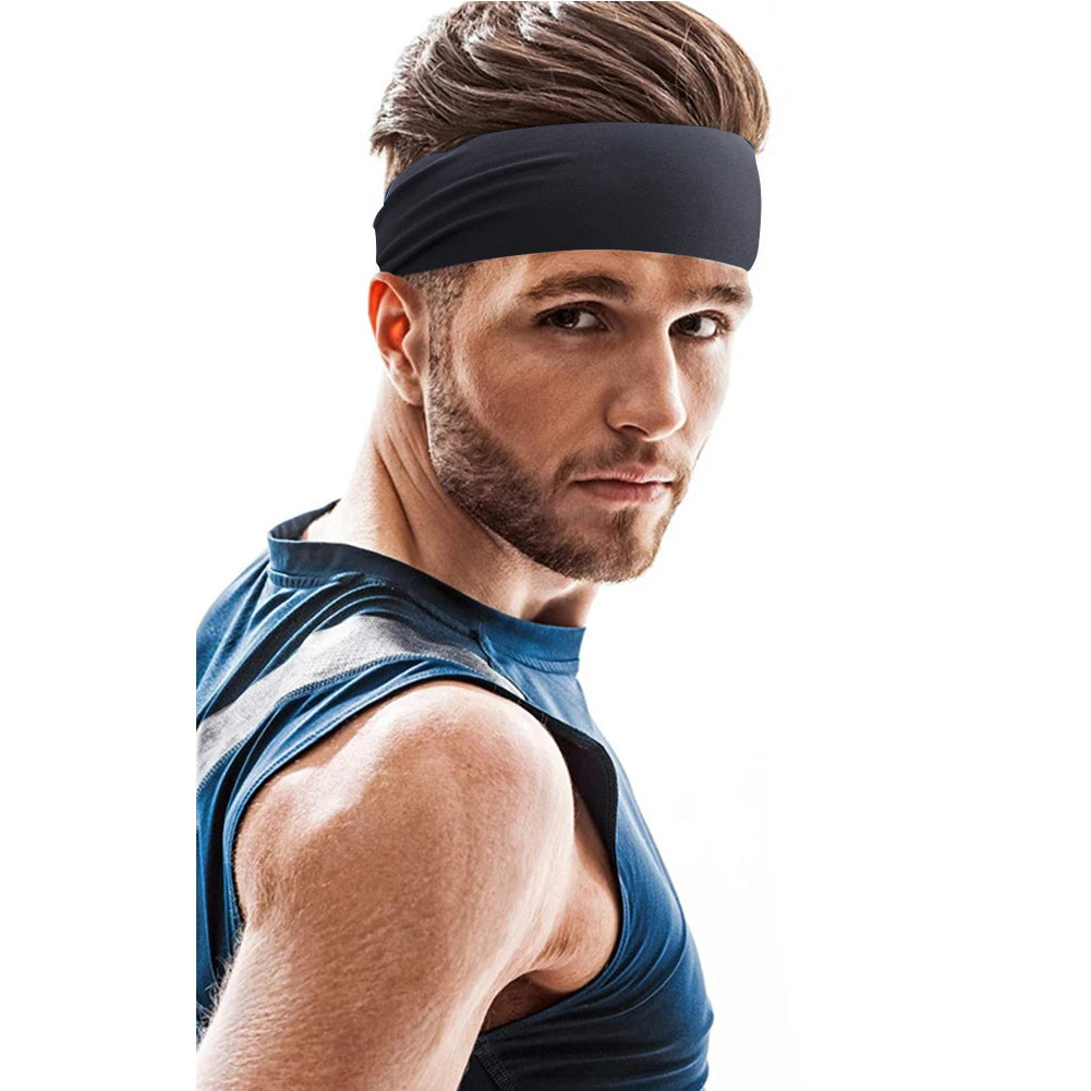 APWIKOGER Sports Headbands for Men and Women Elastic Sweatbands