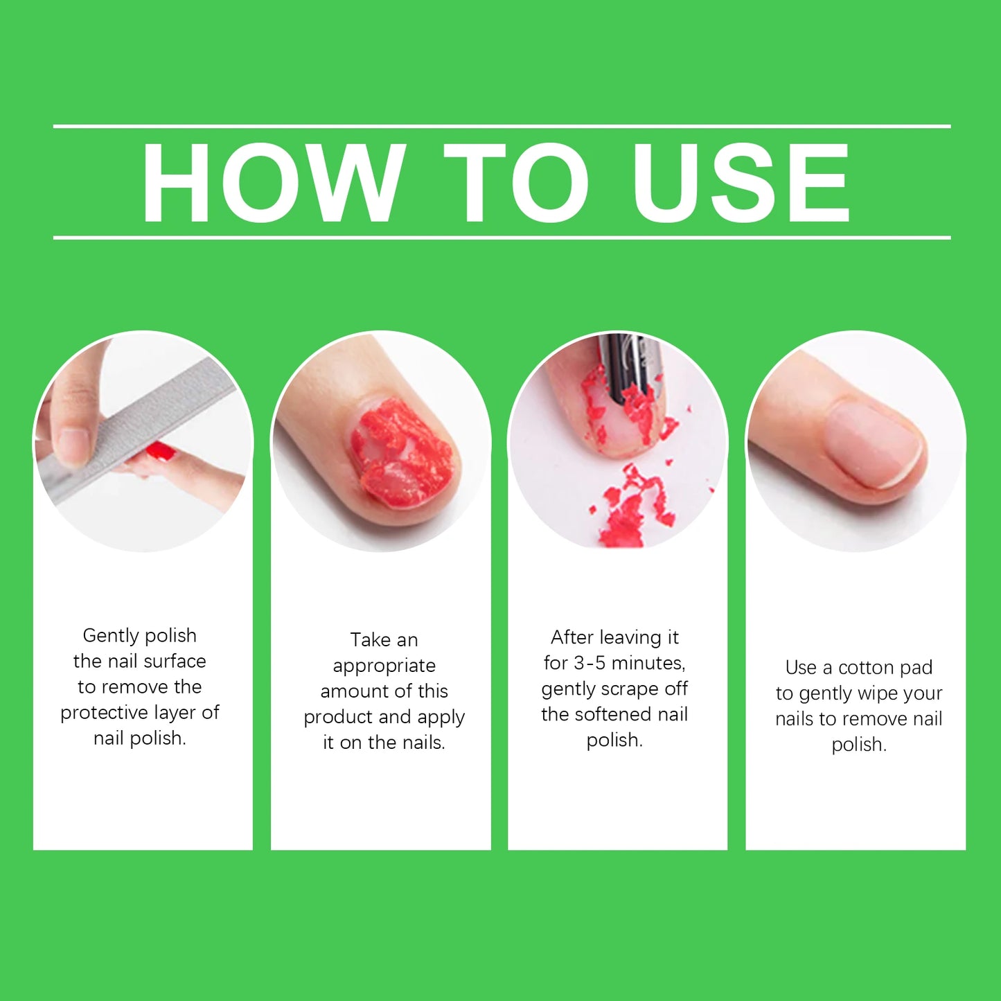 EELHOE Nail Gel Remover Soak Off Harmless Fast 3 Minutes